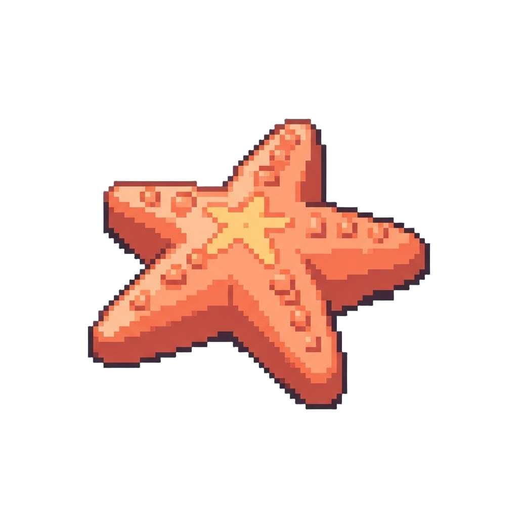 A Vibrant Toy Sea Star