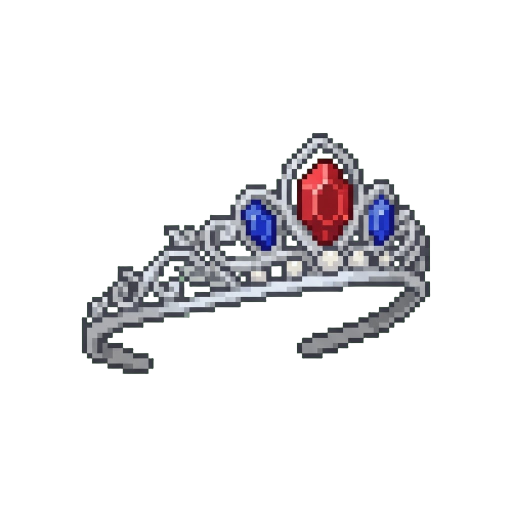 A Polished Silver Tiara