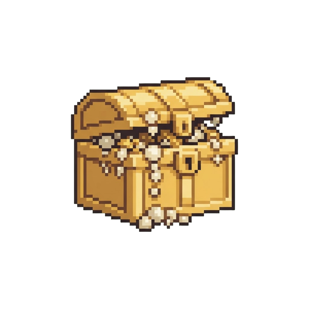 A Golden Chest Dripping with Pearls