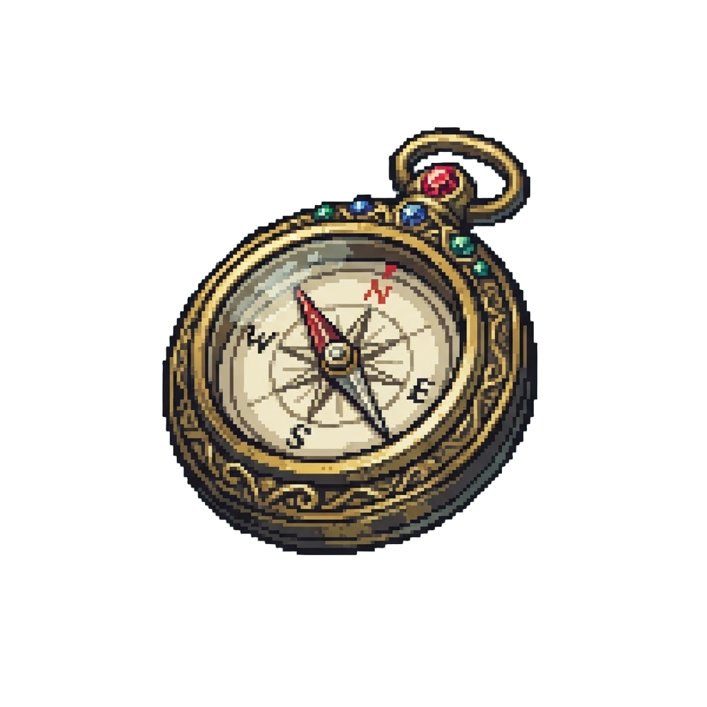 A Jewel-encrusted Antique Compass