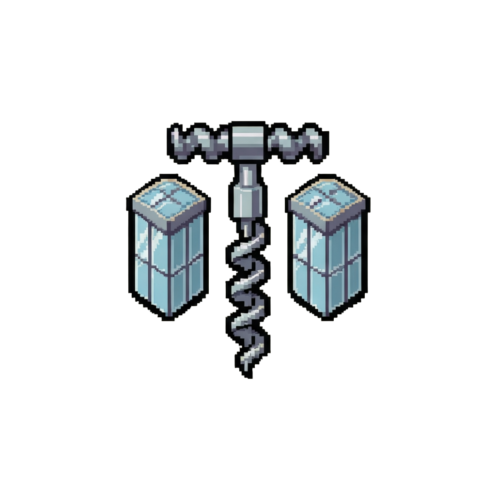 A Triple Corkscrew Flip Between Glass Towers