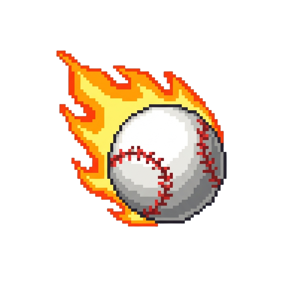 A Fiery Flaming Baseball
