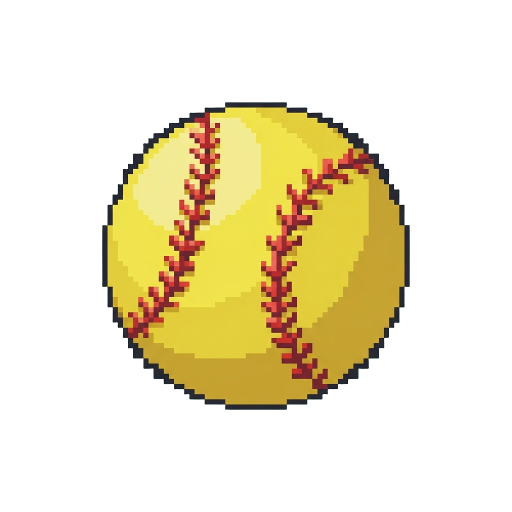 A Bright Yellow Softball