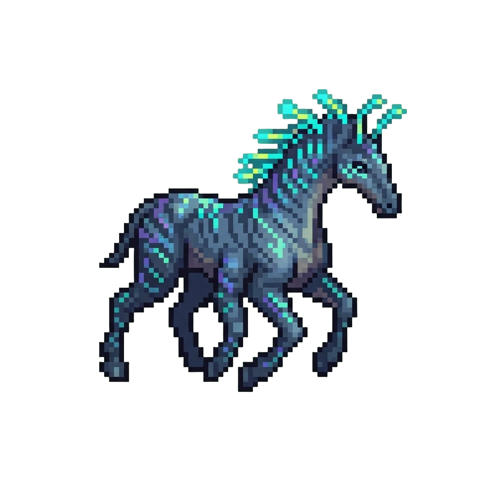 A Swift Bioluminescent Direhorse (pa'li)
