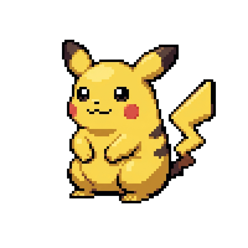 A Cute Yellow Electric Mouse Monster