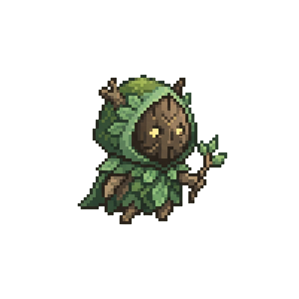 A Small Masked Forest Leaf Monster