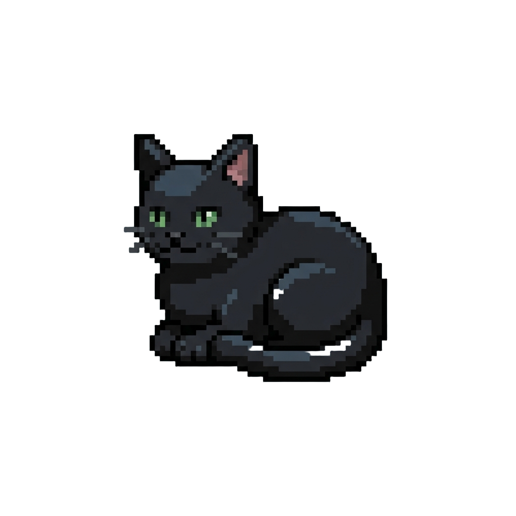 Sleek Midnight Black Cats