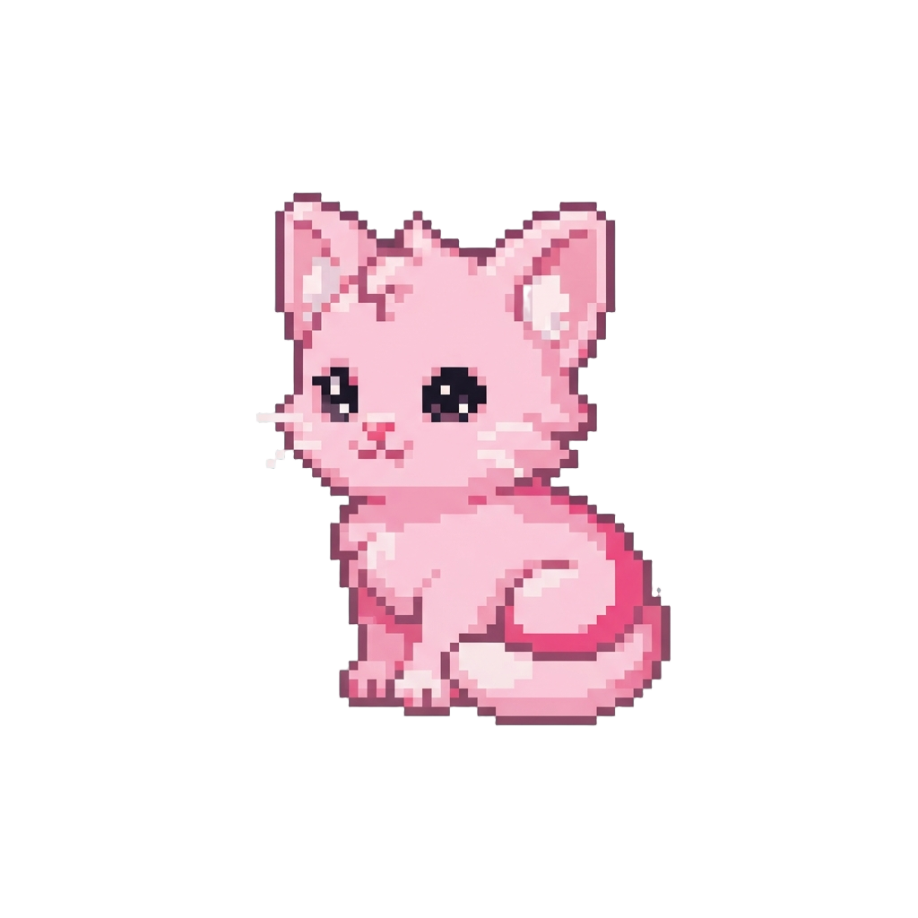 Pastel Pink Fantasy Cats