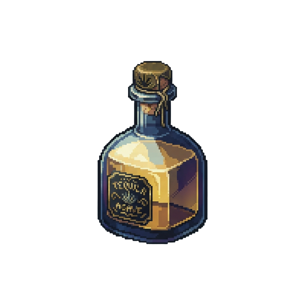 Golden Iridescent Midnight Agave Tequila