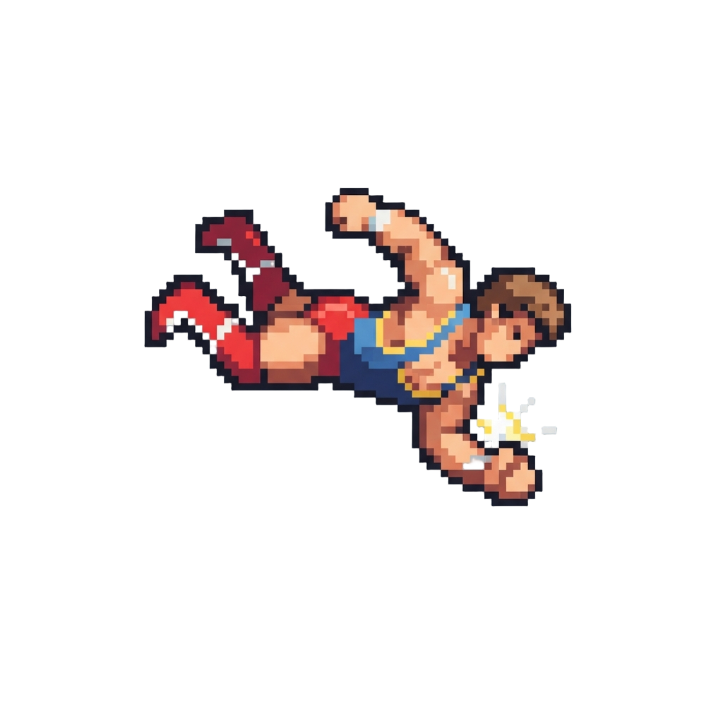 A Flying Top-rope Elbow Drop