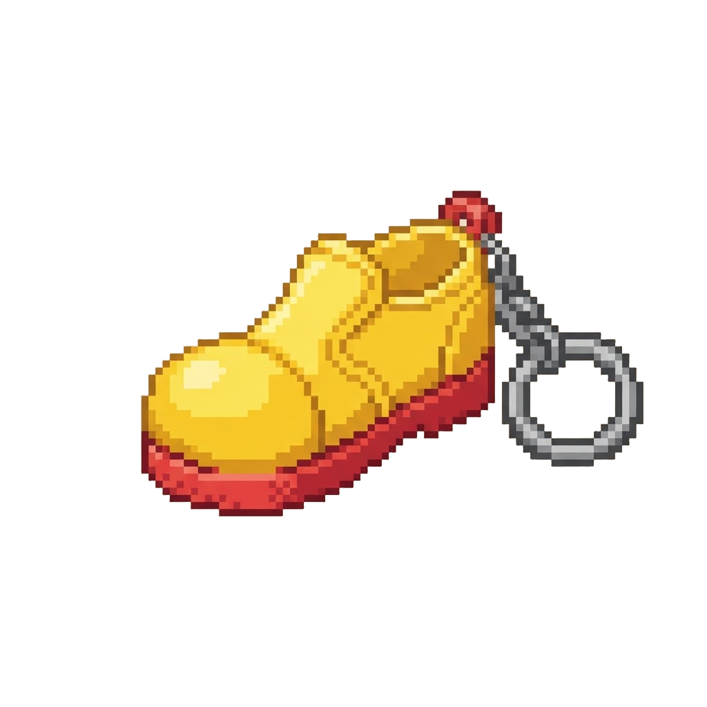 A Silly Plastic Ronald Shoe Keychain