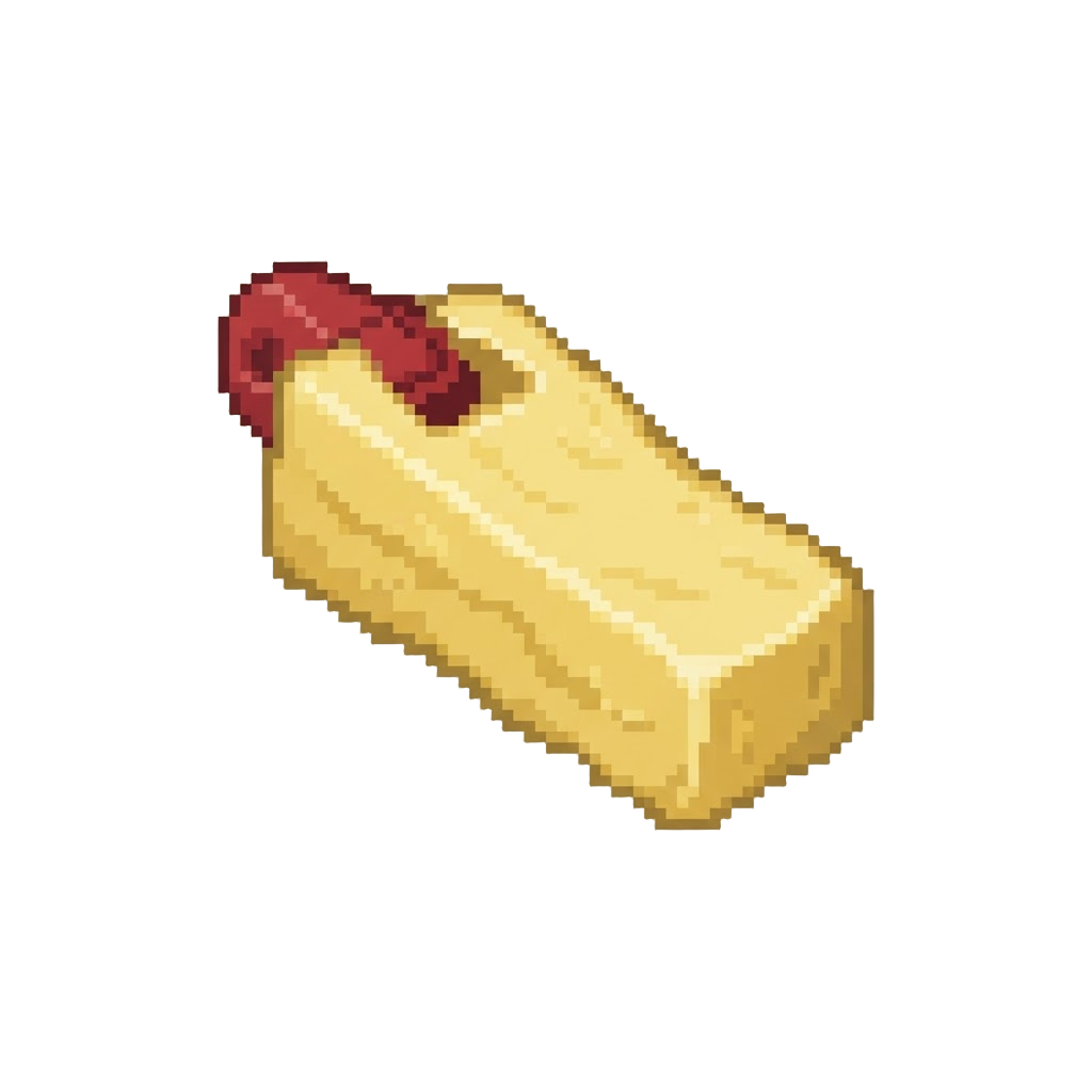 A Tiny Plastic Fry-shaped Whistle Toy