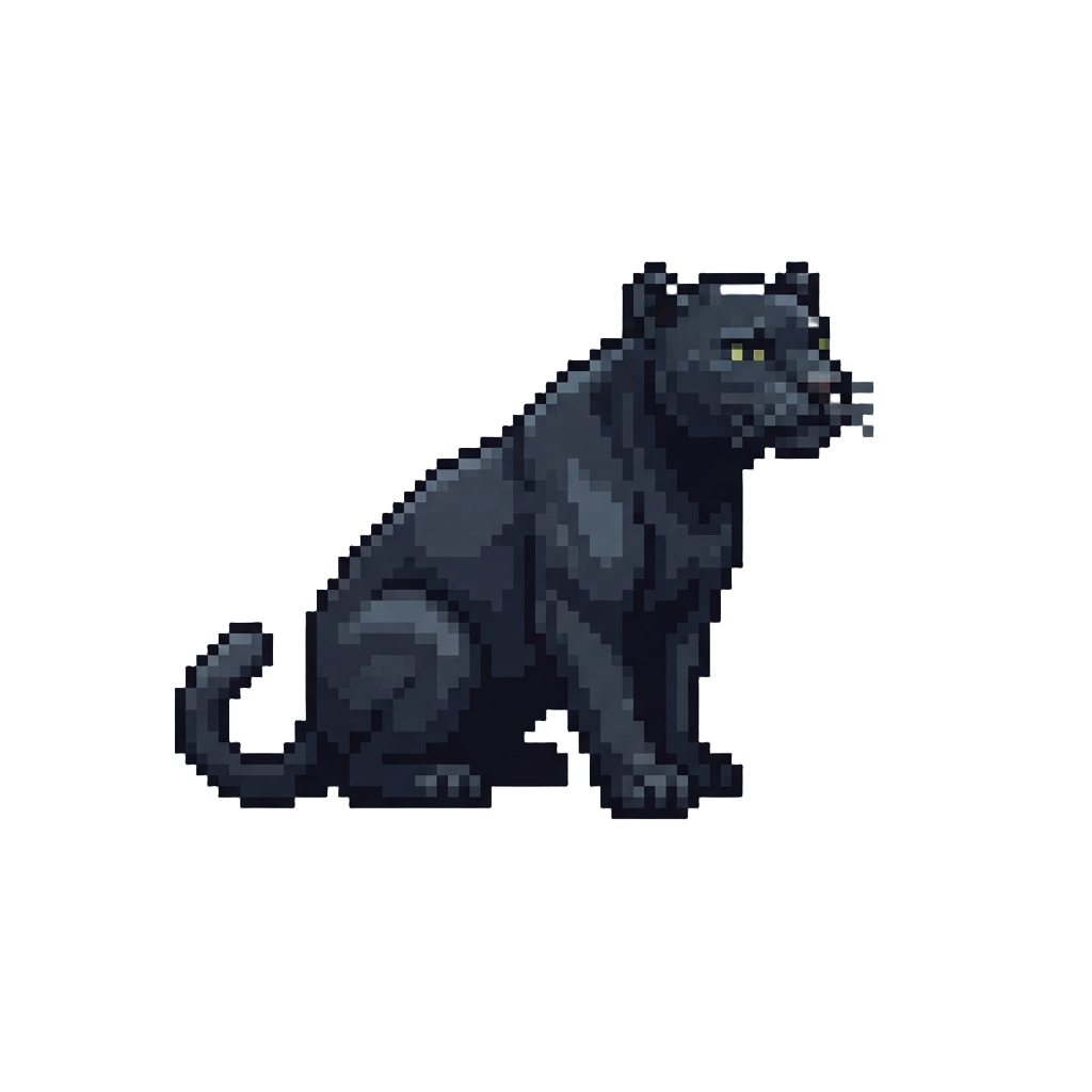 A Shadowy Black Panther