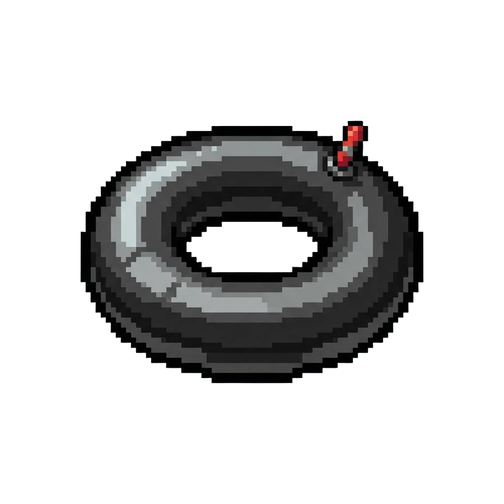 A Floating Rubber Inner Tube