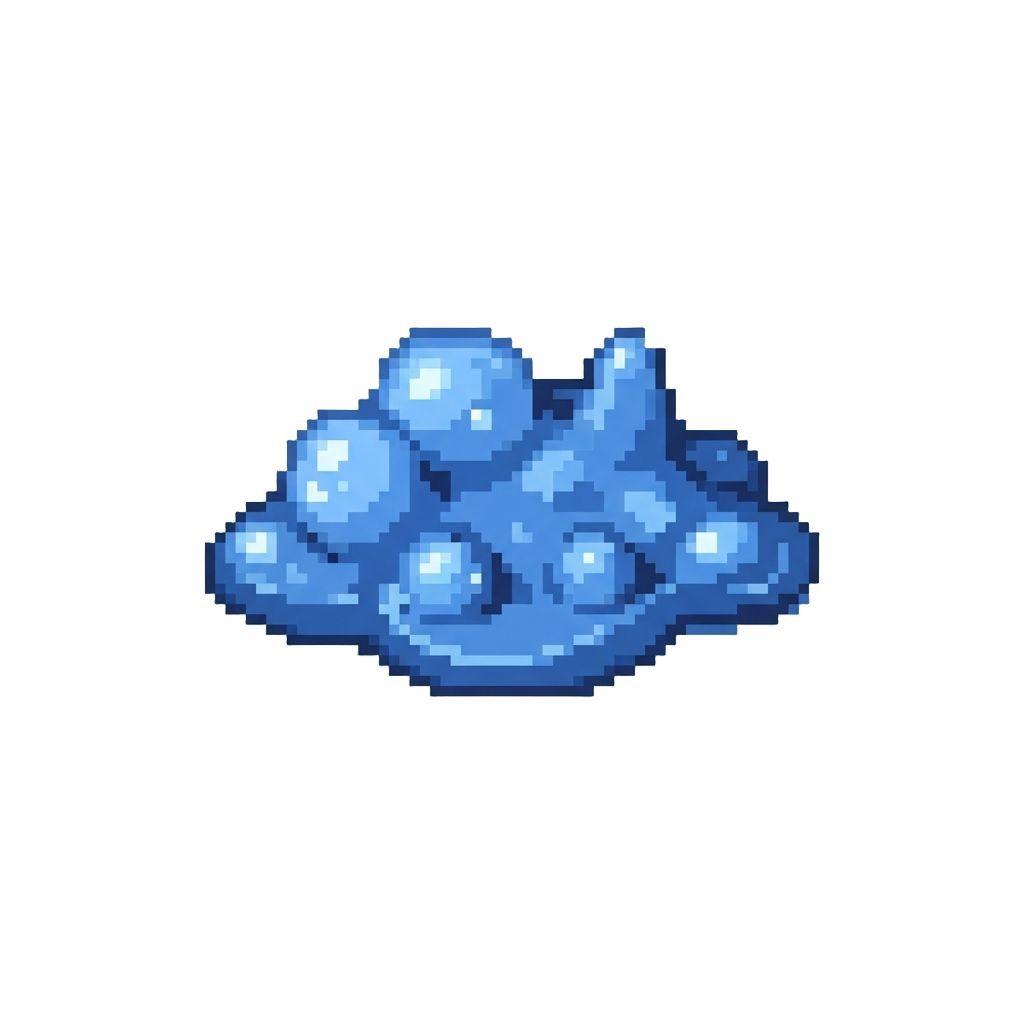 A Pool of Gooey Blue Foam
