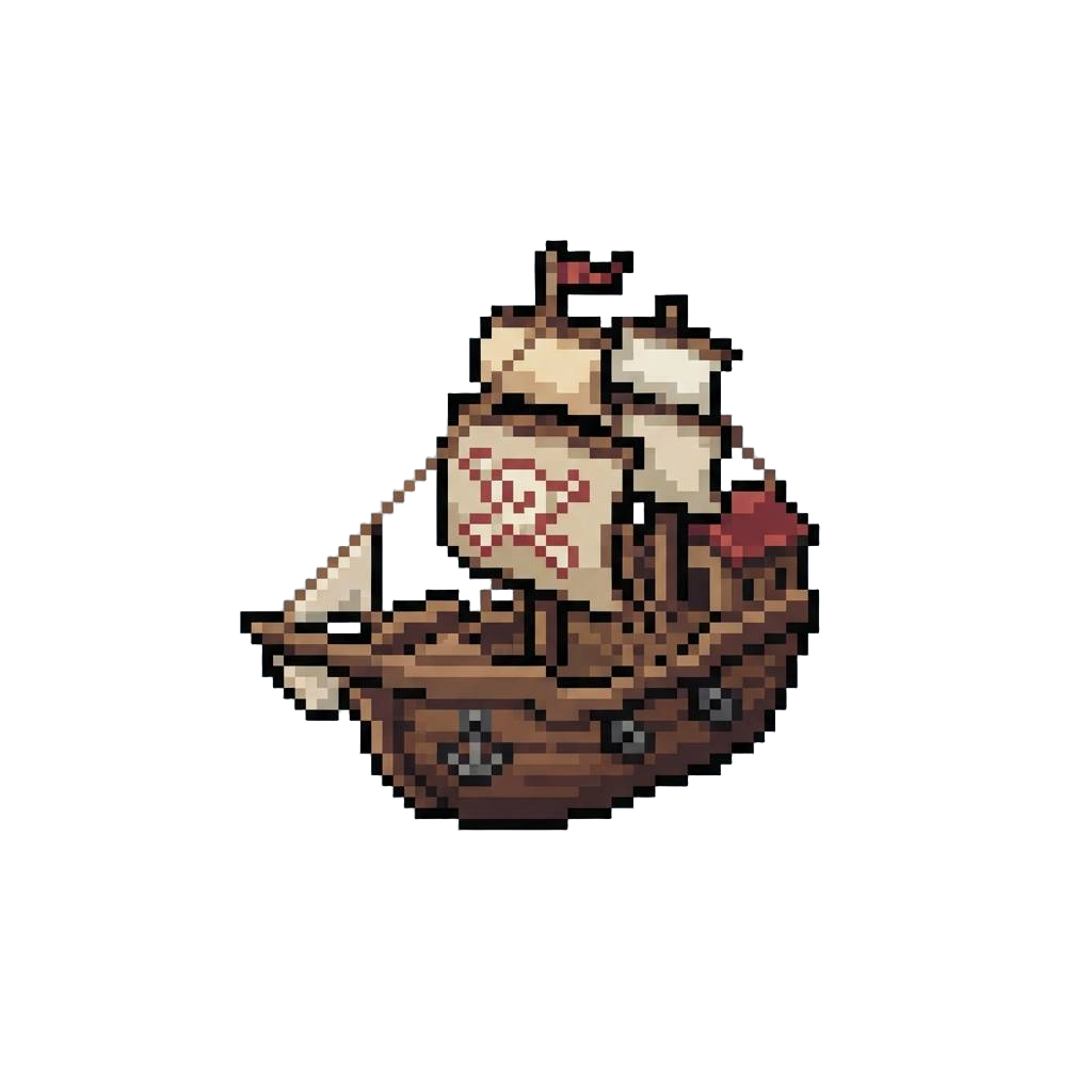 A Toy Pirate Ship