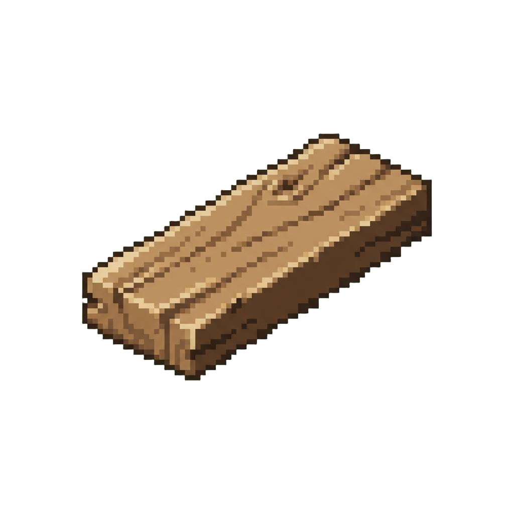 A Floating Wooden Plank