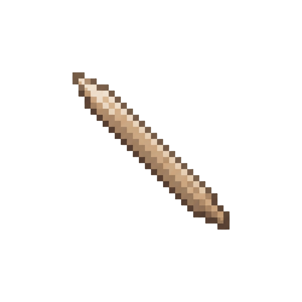 A Lone Wooden Toothpick