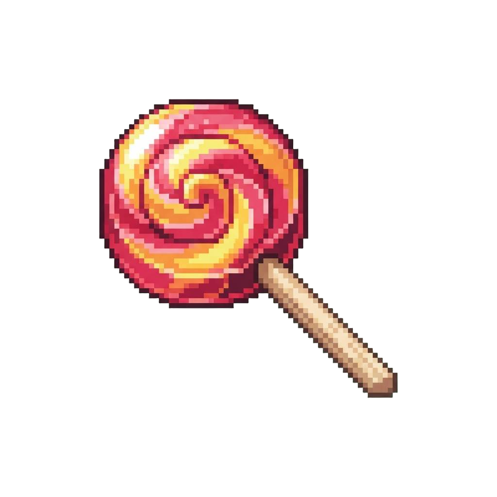 A Hard Fruit Lollipop