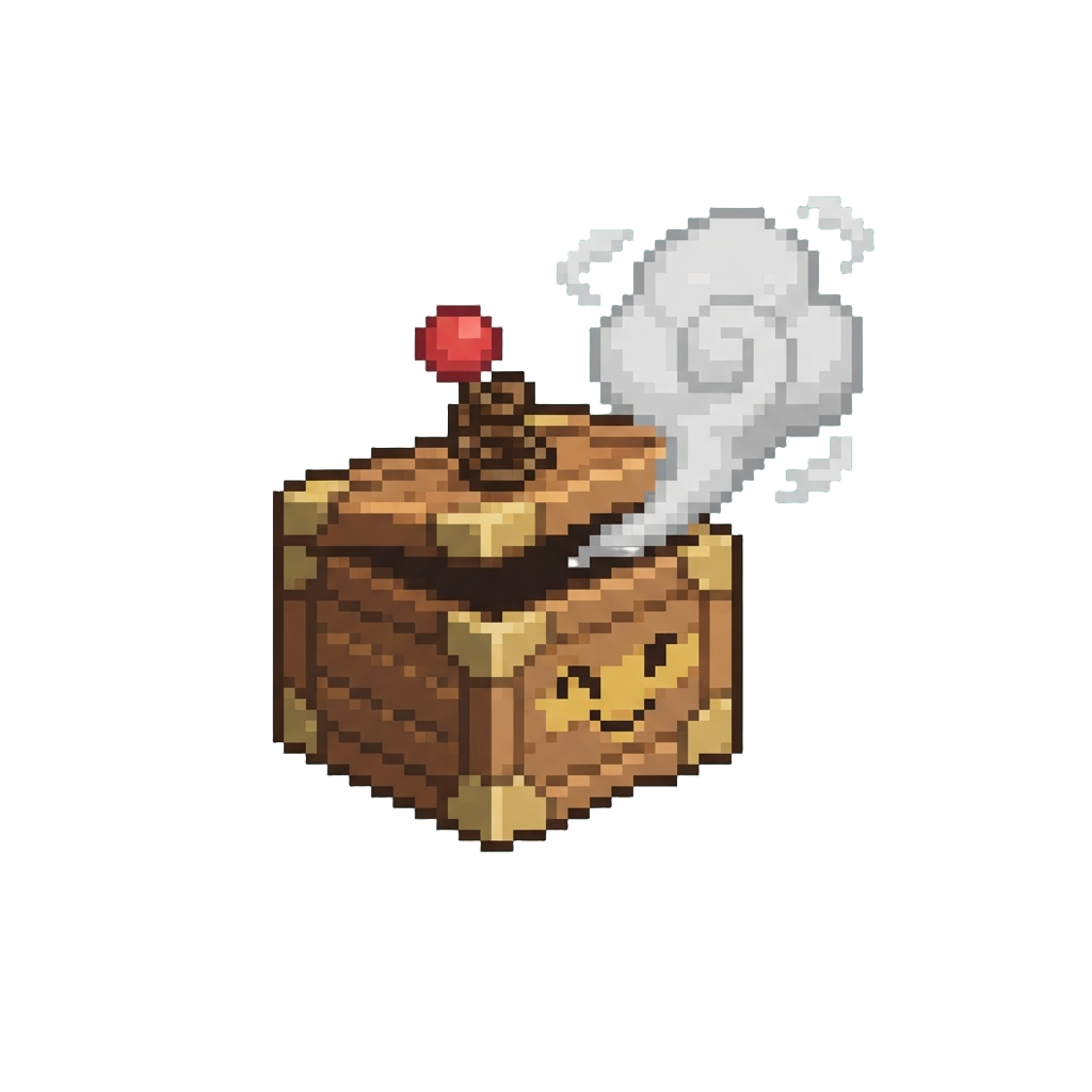 A Funny Joke Box That Sprouts a Harmless Puff of Smoke