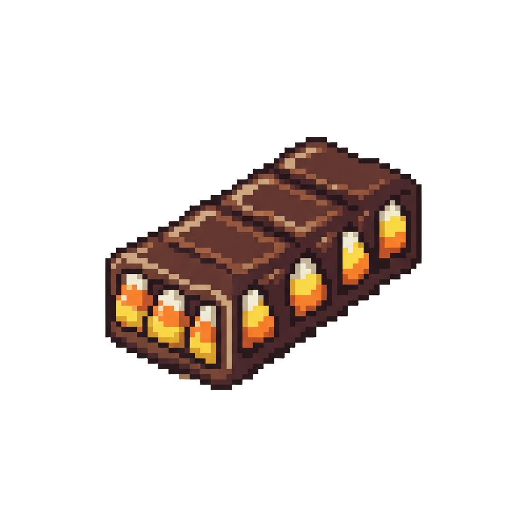 A King-sized Chocolate Candy Corn Bar