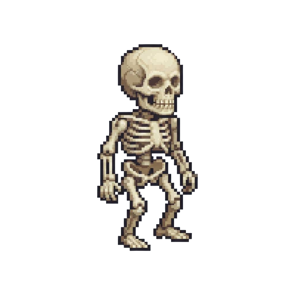 A Tiny Plastic Skeleton Toy