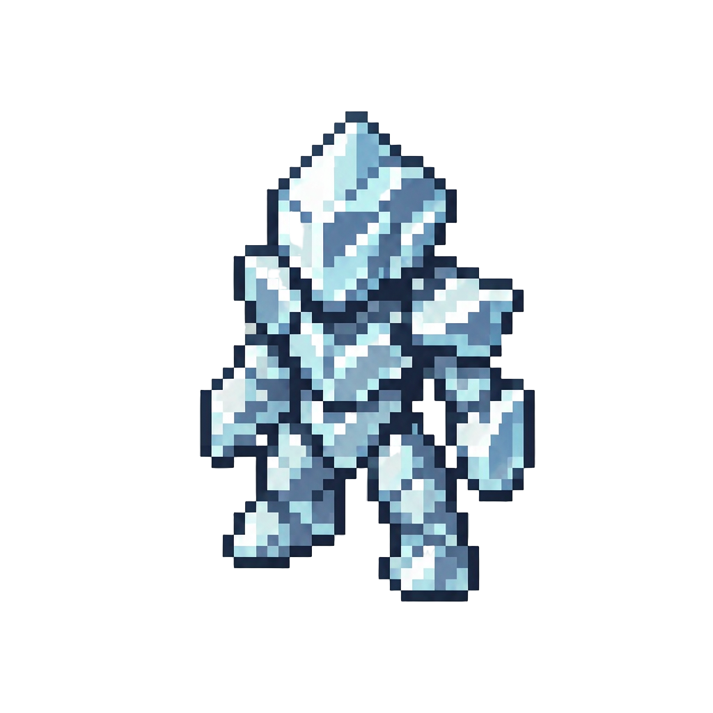 A Crystalline Humanoid Made of Broken Jagged Mirror Shards