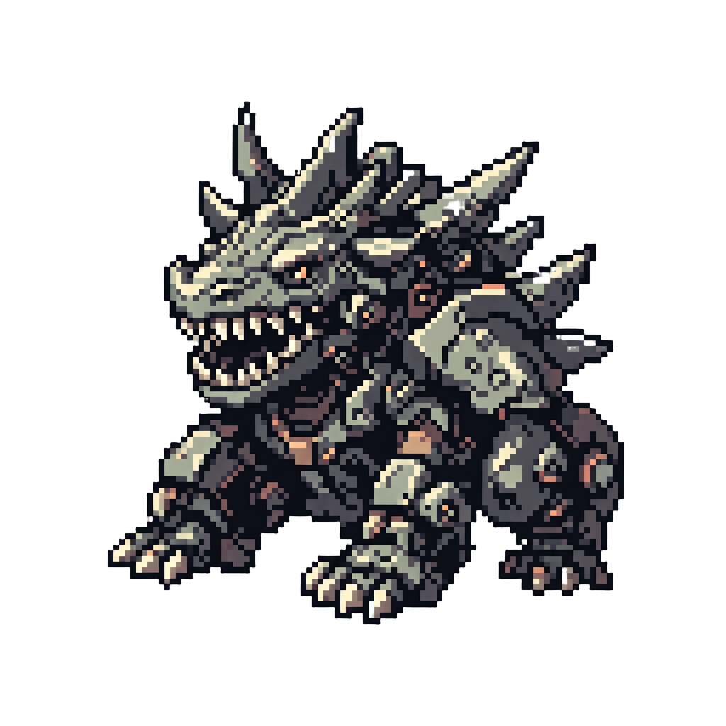 A Colossal Razor-fanged Cybernetic Chimera
