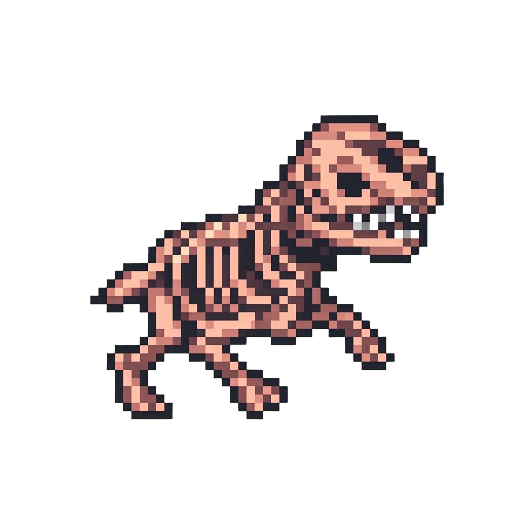 A Quadrupedal Anatomical Horror Whose Exposed Ribcage Acts As Jaws