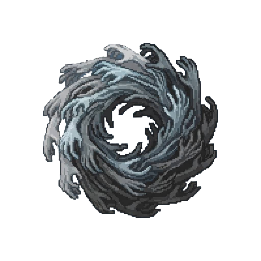 A Shifting Vortex of Countless Grasping Phantom Hands
