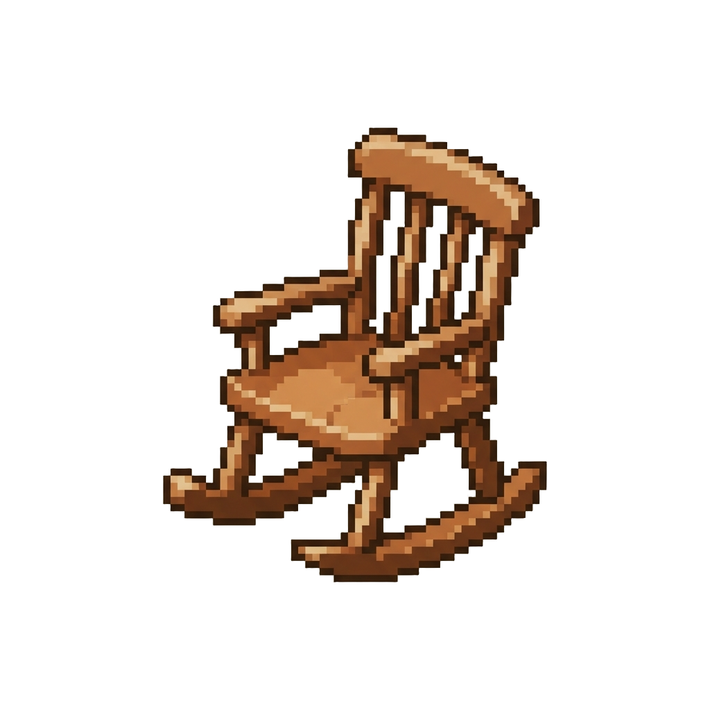 A Wooden Rocking Chair