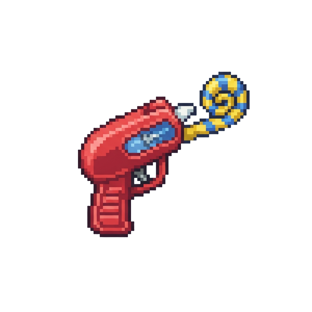 A Tiny Party-horn Squirt Gun