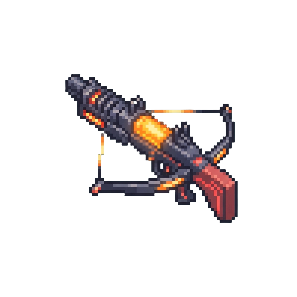 A Glowing Laser Crossbow