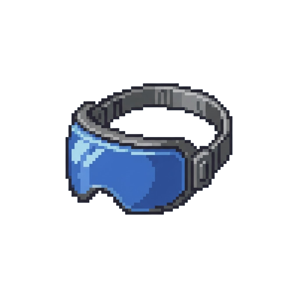 A Blue Visor Prop
