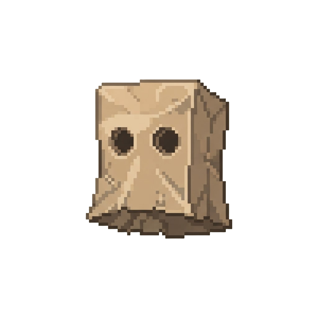 A Paper Bag Helmet