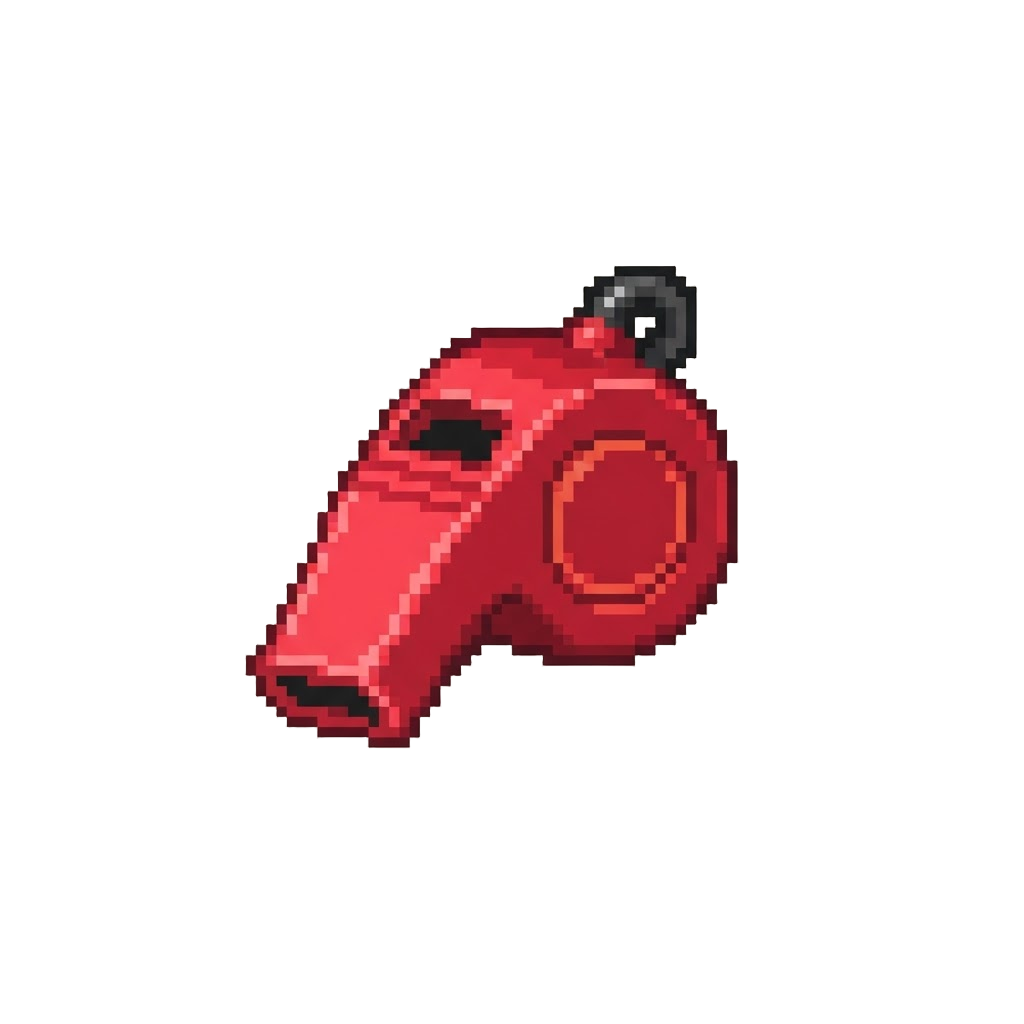 A Plastic Toy Whistle