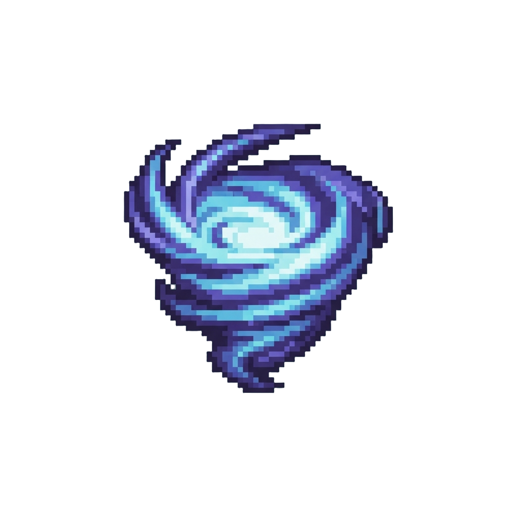 A Swirling Vortex Energy Burst