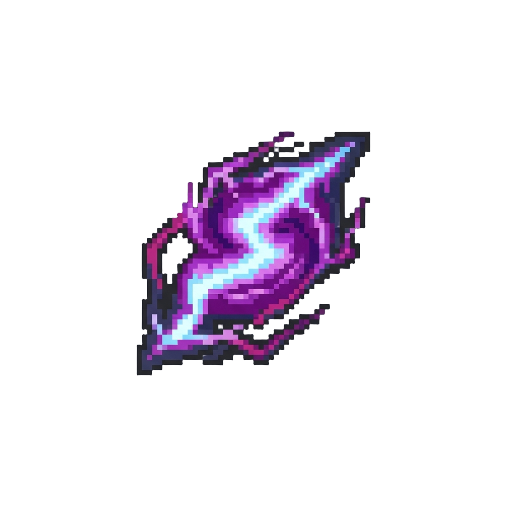 A Cosmic Purple Lightning Blast