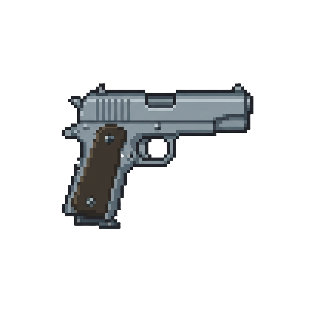 A Single Gray Pistol Drop