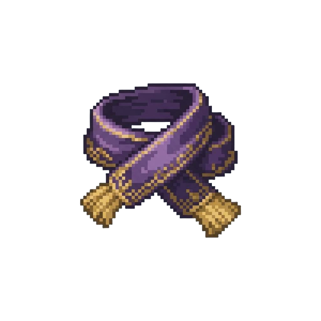 A Shimmering Velvet Master's Sash