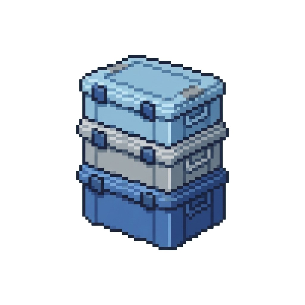 A Stack of Plastic Storage Tubs