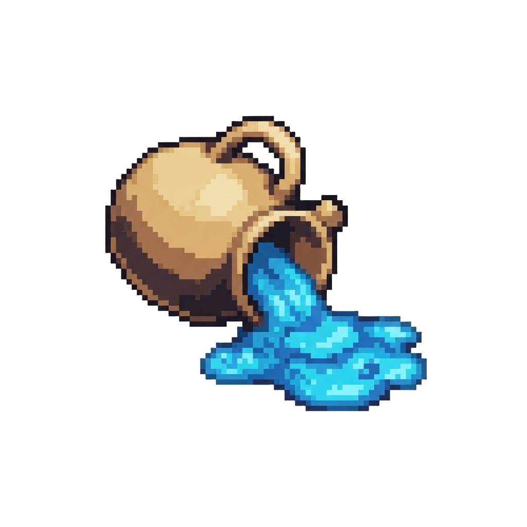 A Spilled Jug of Blue Slushie