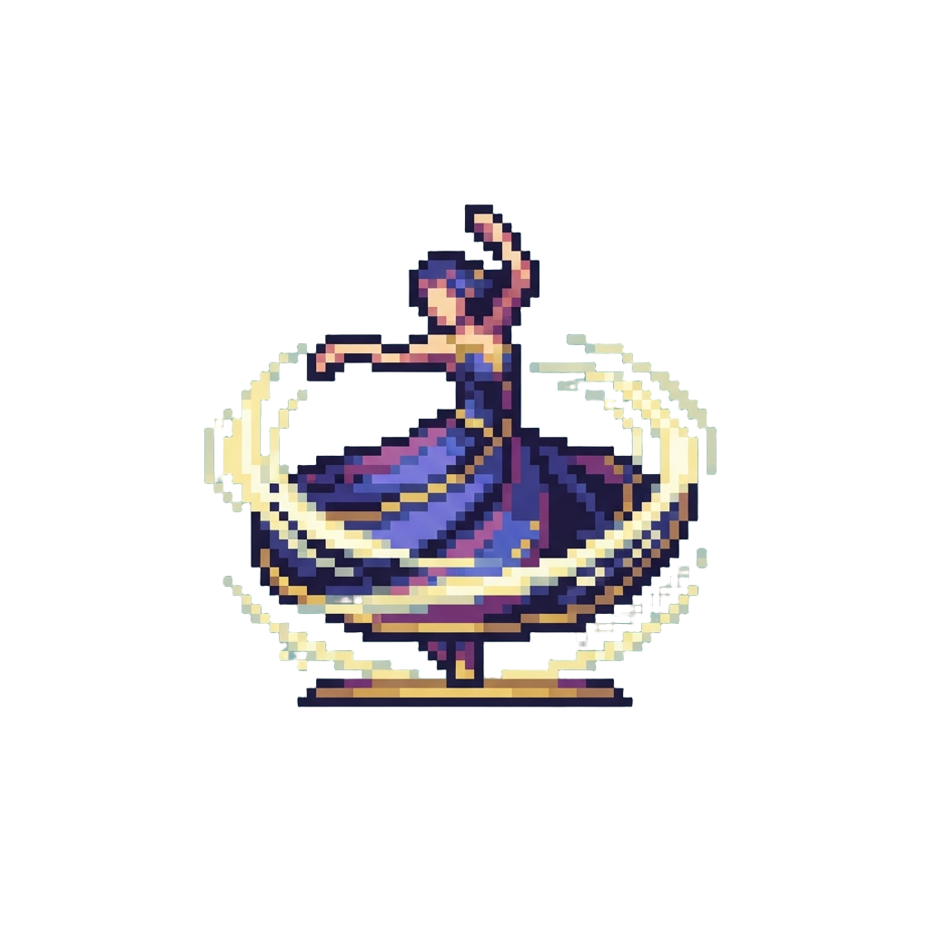A Grand Double-pirouette Strike