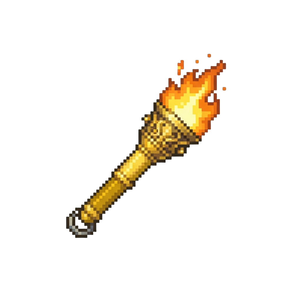 Flaming Golden Torches