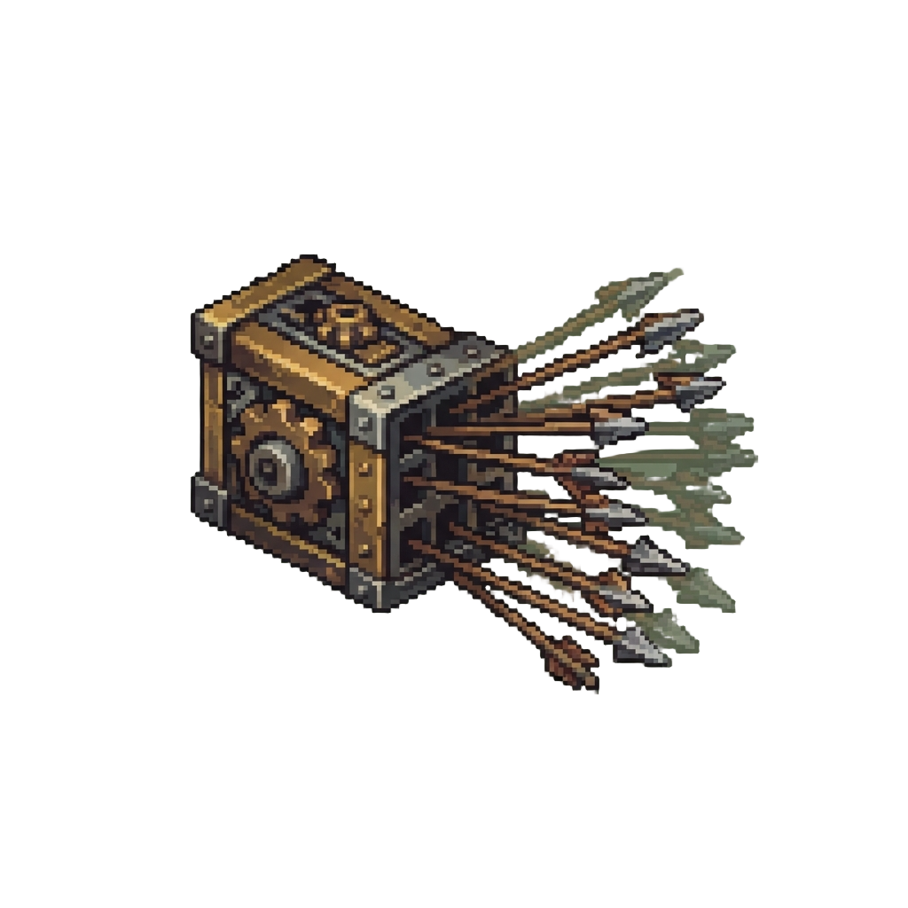 Hidden Slots Firing Hundreds of Ancient Arrows Continuously