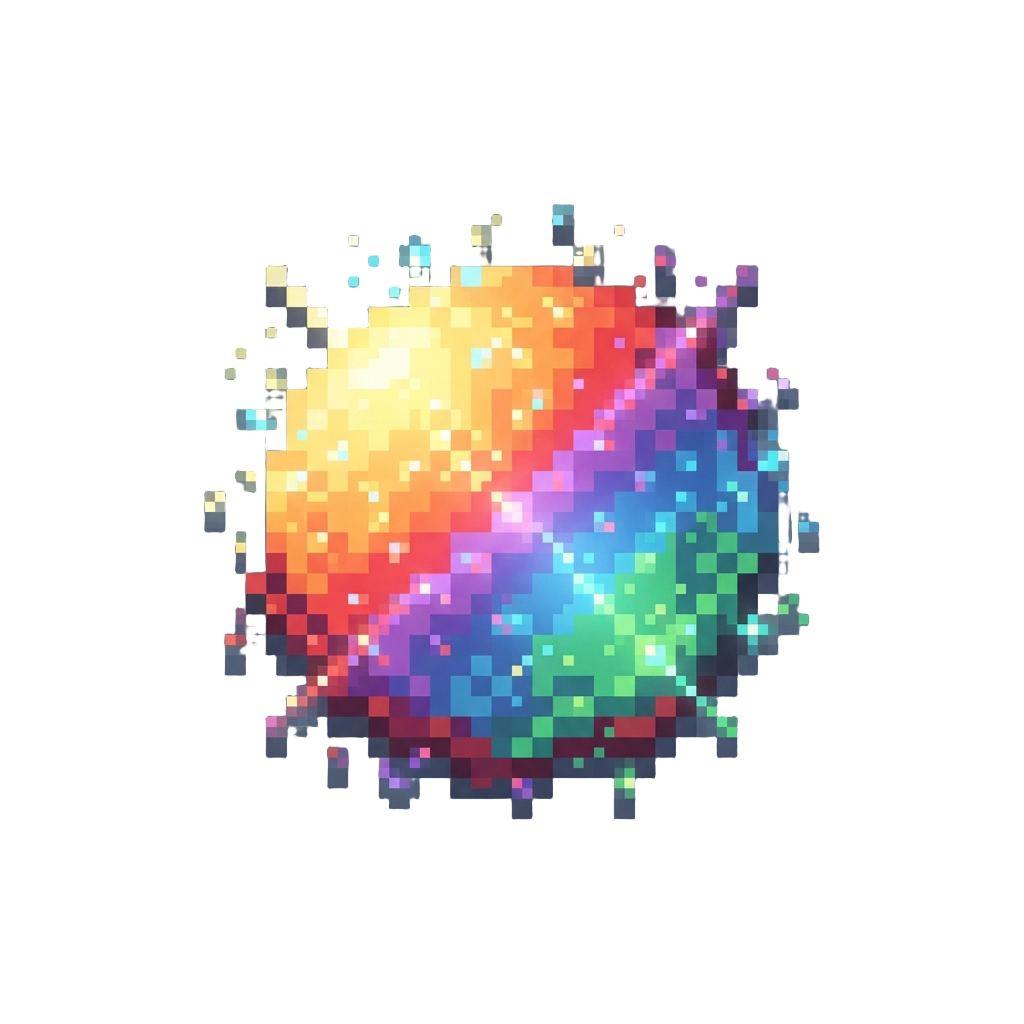 A Glowing Rainbow Aura Bursting with Sparkling Dust