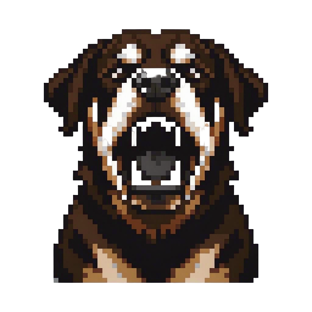 Vicious Snarling Rottweilers