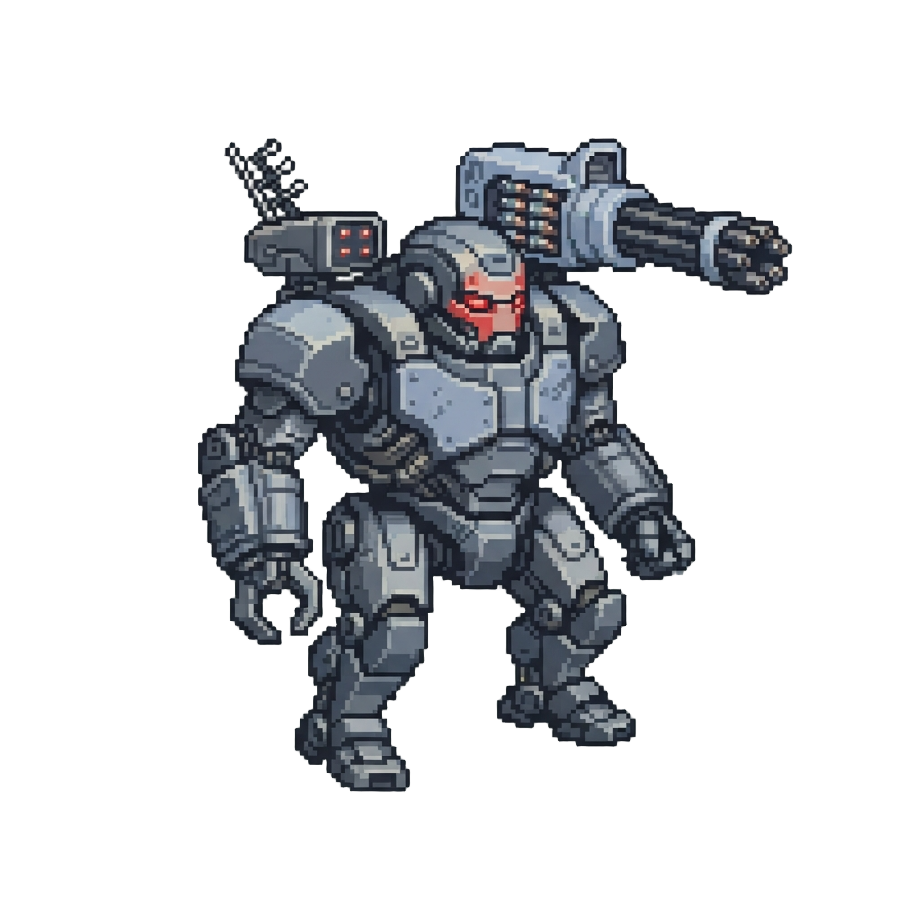 War Machine Loaded with Miniature Shoulder Cannons