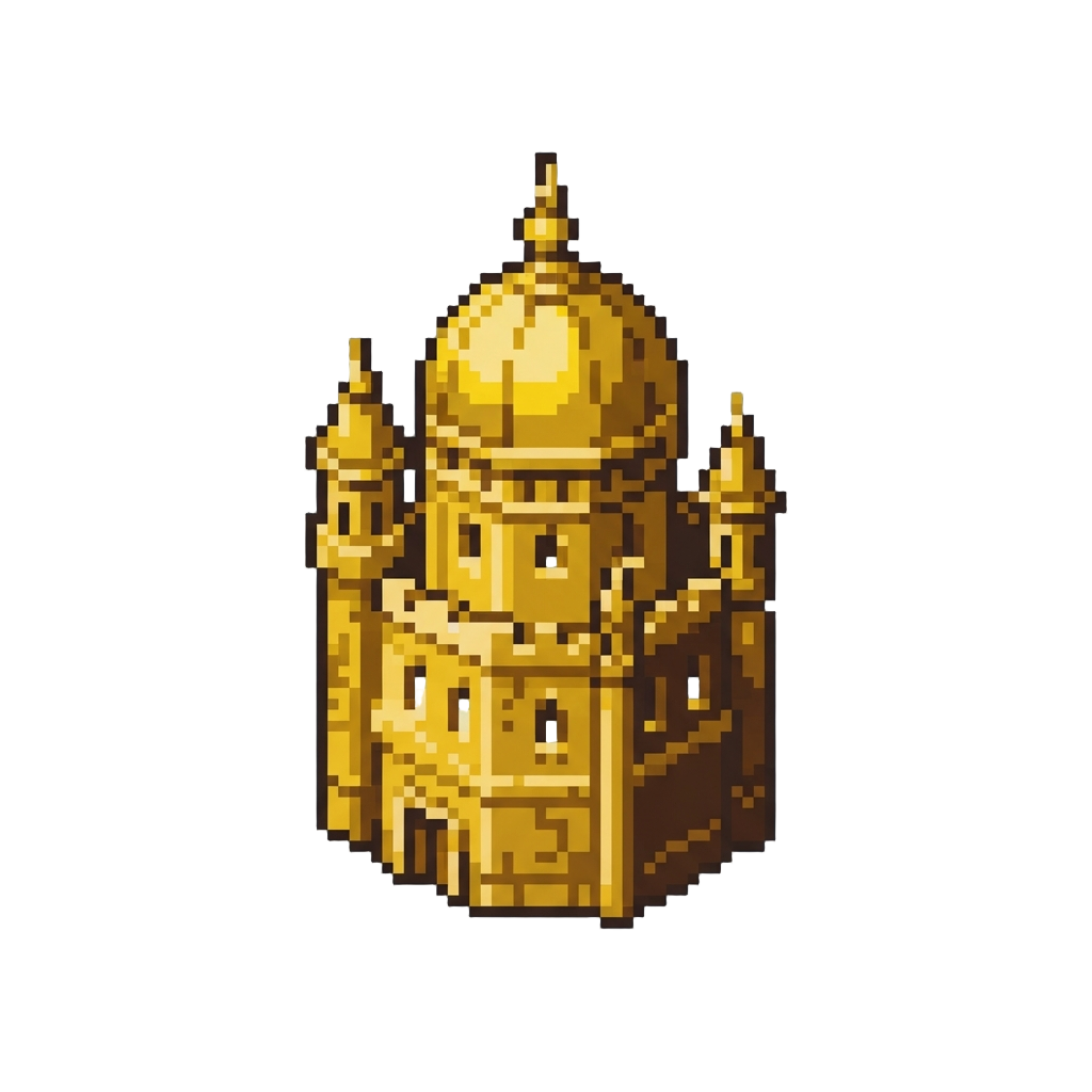 A Towering Golden Domed Tower