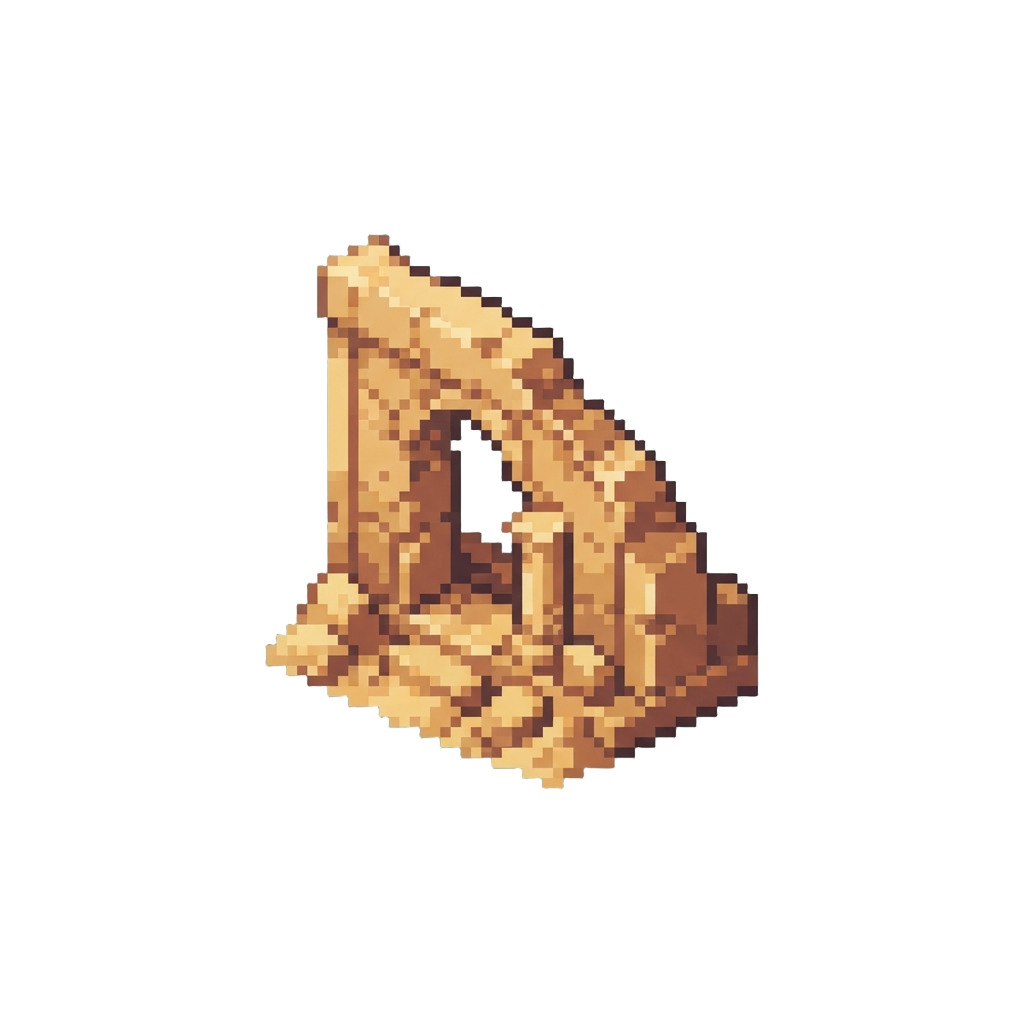 A Sun-baked Desert Ruin